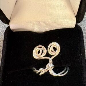 Elegant Silver Wire Wrapped Ring